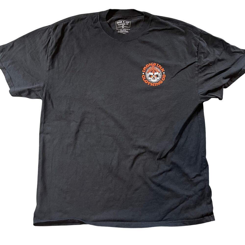 Iron and Ink Black Men's Short Sleeve T-Shirt. Size 2XL - Picture 2 of 6